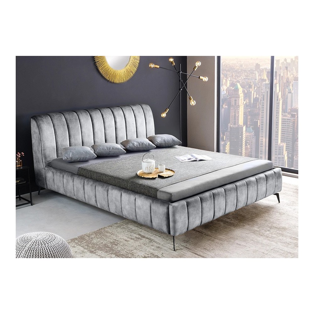 Voodi AMSTERDAM hall, 160x200 cm, magamistoamööbel, voodid, 160x200 voodi