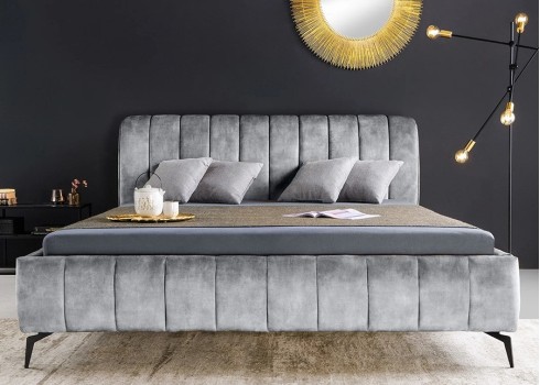 Voodi AMSTERDAM hall, 160x200 cm, magamistoamööbel, voodid, 160x200 voodi