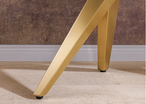 Konsoollaud ART LIVING valge / kuldne, 140x40xH75 cm