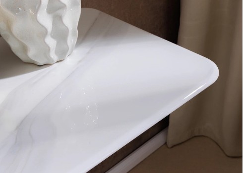 Konsoollaud ART LIVING valge / kuldne, 140x40xH75 cm