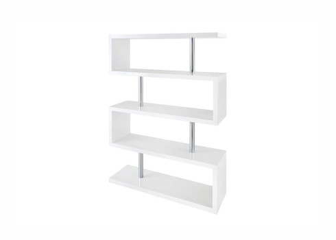 Riiul SNAKE valge, 120x35xH165 cm