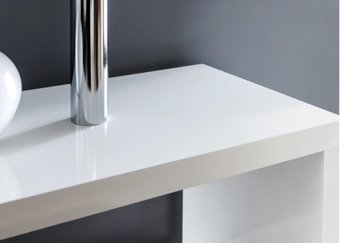 Riiul SNAKE valge, 120x35xH165 cm