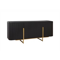 Kummut GATSBY must / kuldne, 160x40xH75 cm