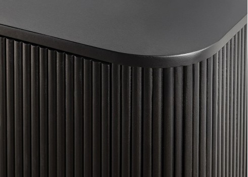 Kummut GATSBY must / kuldne, 160x40xH75 cm