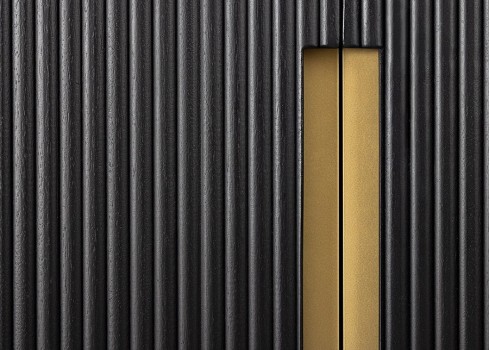 Tv-alus GATSBY must / kuldne, 160x42xH50 cm