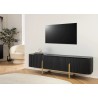Tv-alus GATSBY must / kuldne, 160x42xH50 cm