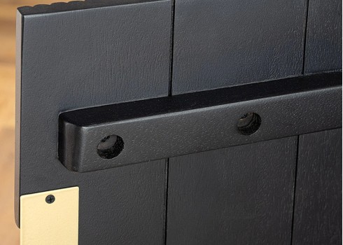 Tv-alus GATSBY must / kuldne, 160x42xH50 cm