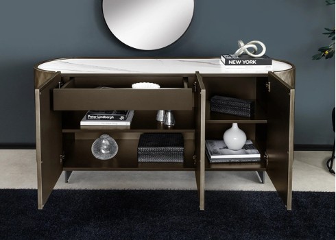 Kummut REFLECTION pronks, 150x44xH75 cm