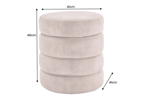 Tumba panipaigaga VOQUE beež buklee, 41x41xH49 cm
