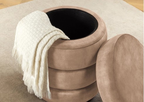 Tumba panipaigaga VOQUE beež, 41x41xH49 cm