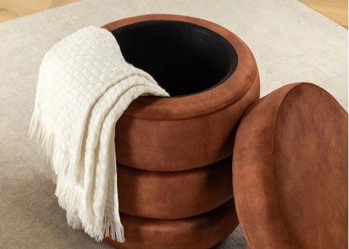 Tumba panipaigaga VOQUE pruun, 41x41xH49 cm