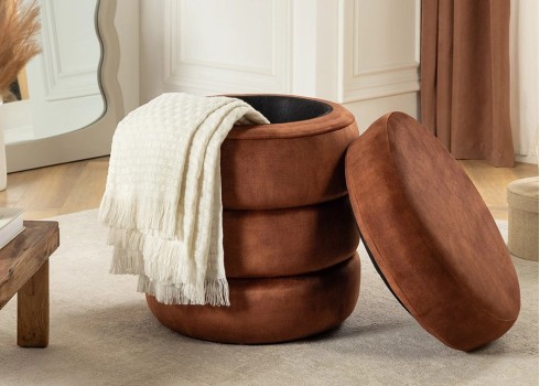 Tumba panipaigaga VOQUE pruun, 41x41xH49 cm