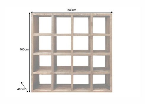 Riiul IRON CRAFT mango, 156x40xH160 cm