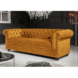 Diivan CHESTERFIELD kollane, 205x87xH73 cm