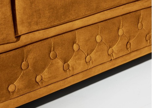 Diivan CHESTERFIELD kollane, 205x87xH73 cm