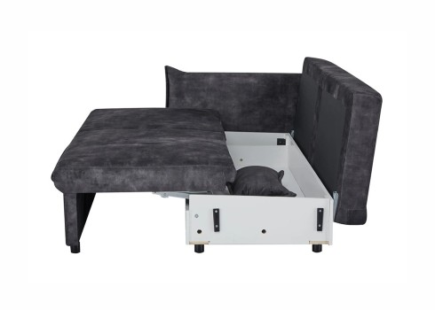 Diivanvoodi APARTMENT tumehall, 215x100xH90 cm