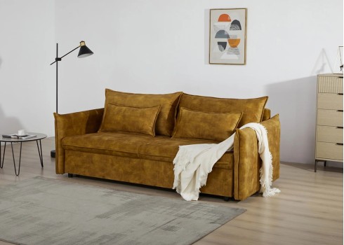 Diivanvoodi APARTMENT kollane, 215x100xH90 cm