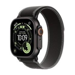 Apple Watch Ultra 35G49Black Ti, Black Trail Loop, M-L