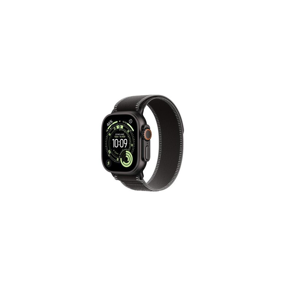 Apple Watch Ultra 35G49Black Ti, Black Trail Loop, M-L