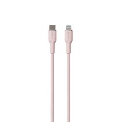 Kaabel Puro Soft USB-C-Lightning 1,5m, roosa