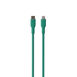 Kaabel Puro Soft USB-C-Lightning, 1,5 m, roheline