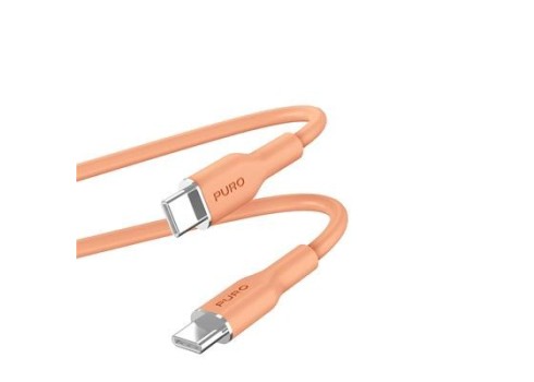 Puro Soft USB-C-USB-C kaabel, 1,5 m, virsik