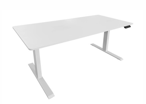 Elektriliselt reguleeritav kirjutuslaud DESK valge, 140x60xH72 cm, kontorimööbel, kirjutuslauad, reguleeritavad kirjutuslauad