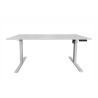 Elektriliselt reguleeritav kirjutuslaud DESK valge, 140x60xH72 cm
