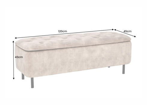 Pink panipaigaga EN VOGUE roheline, 120x45xH43 cm