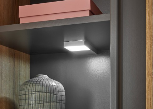 Vitriinkapp CITY tamm / antratsiit, 50x40xH200 cm