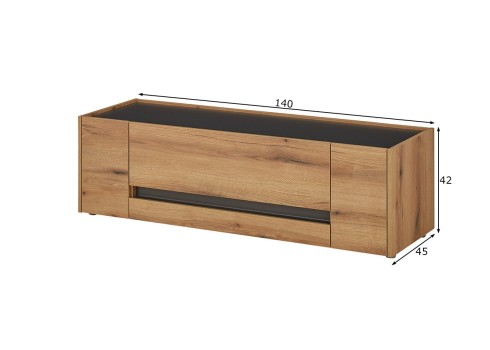 Tv-alus CITY tamm / antratsiit, 140x45xH42 cm