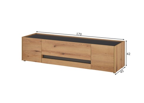 Tv-alus CITY tamm / antratsiit, 170x45xH42 cm