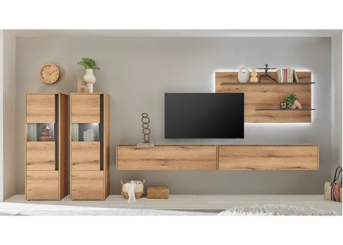 Tv-alus CITY tamm / antratsiit, 150x30xH35 cm