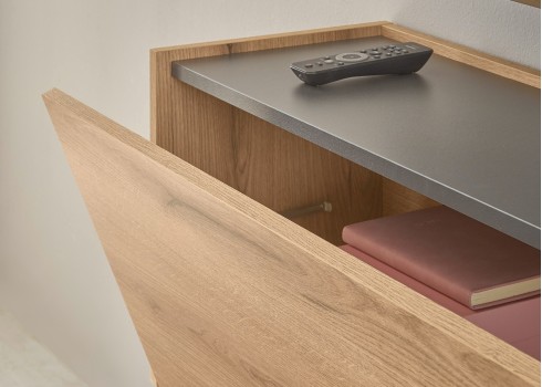 Tv-alus CITY tamm / antratsiit, 150x30xH35 cm