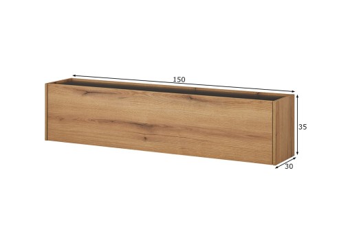 Tv-alus CITY tamm / antratsiit, 150x30xH35 cm