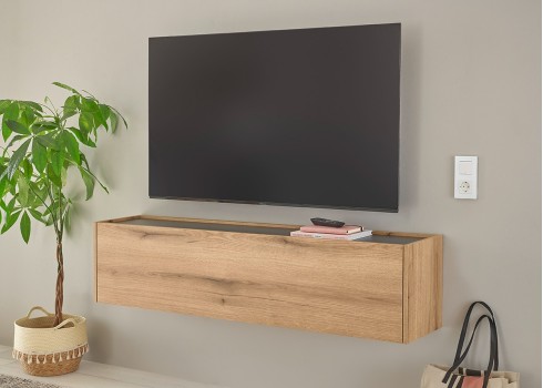 Tv-alus CITY tamm / antratsiit, 150x30xH35 cm