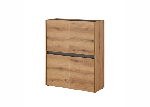 Kapp CITY tamm / antratsiit, 100x40xH122 cm