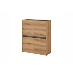 Kapp CITY tamm / antratsiit, 100x40xH122 cm