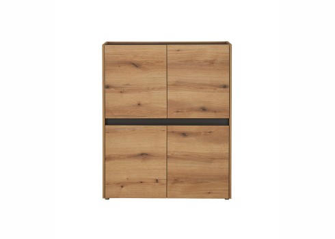 Kapp CITY tamm / antratsiit, 100x40xH122 cm