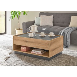 Diivanilaud CITY tamm / antratsiit, 90x60xH38 cm