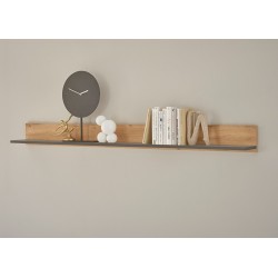 Seinariiul CITY tamm / antratsiit, 170x20xH15 cm, mööbel, elutoamööbel, riiul, riiulid