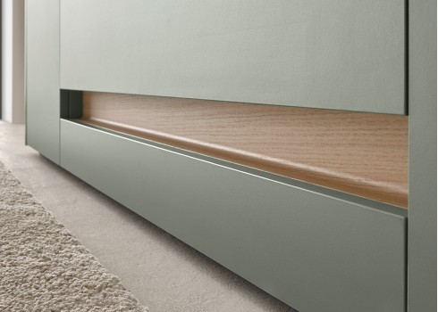 Tv-alus CITY roheline / tamm, 170x45xH42 cm