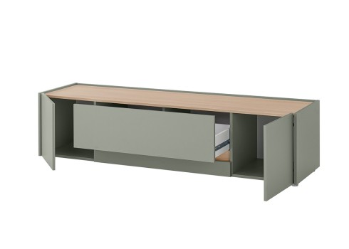 Tv-alus CITY roheline / tamm, 170x45xH42 cm