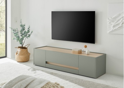 Tv-alus CITY roheline / tamm, 170x45xH42 cm