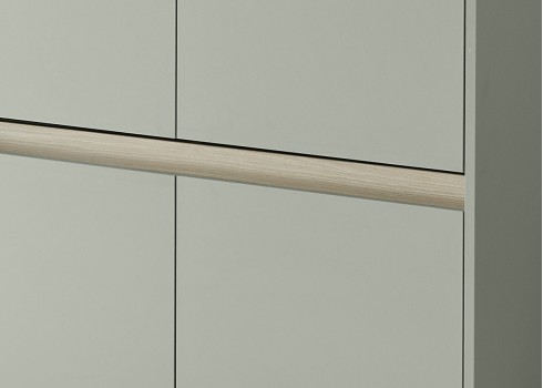 Kapp CITY roheline / tamm, 100x40xH122 cm