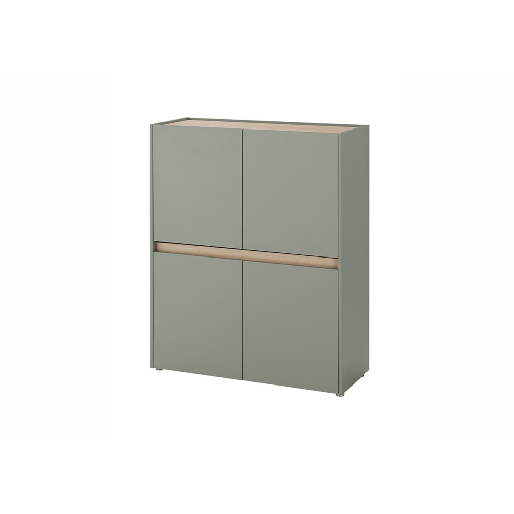 Kapp CITY roheline / tamm, 100x40xH122 cm