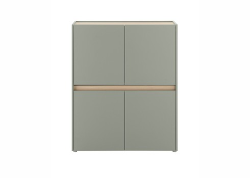 Kapp CITY roheline / tamm, 100x40xH122 cm