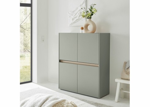 Kapp CITY roheline / tamm, 100x40xH122 cm