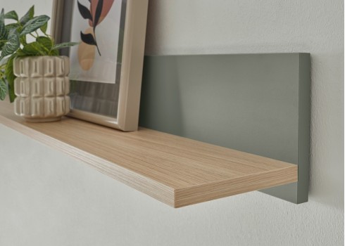 Seinariiul CITY roheline / tamm, 170x20xH15 cm