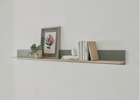 Seinariiul CITY roheline / tamm, 170x20xH15 cm